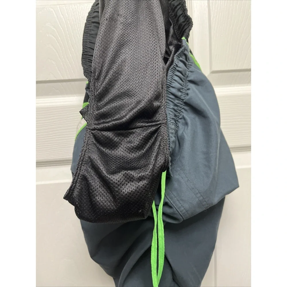 Nike Swim Trunks Men's L Swoosh Brief Mesh Lined Board Shorts Blue Green